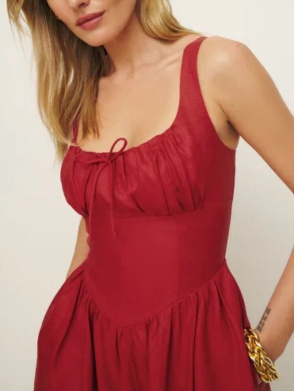 Reformation Balia Linen Dress - Picture 3 of 5